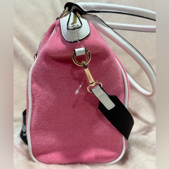 Y2K Juicy Couture Sweet n Juicy Terry Cloth Tote Bag Strawberry Patch Decal NWT - Picture 6 of 14